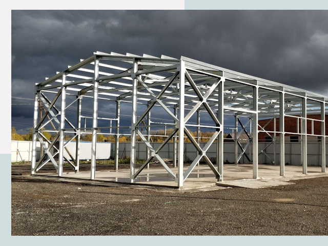 Двускатные ангары в Симферополь от 623 руб. за квадрат