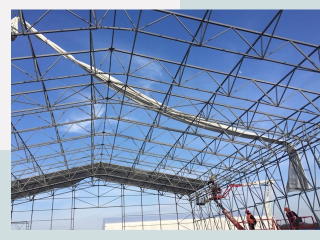 Шатровые ангары от 623 руб. в Симферополе и Крыму