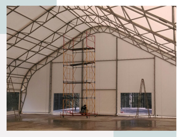 Шатровые ангары в Симферополе