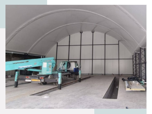 Внутреннее оснащение ангаров в Симферополе